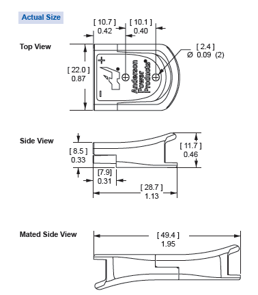 Anderson Power Products SBS™ Mini Housing Connectors